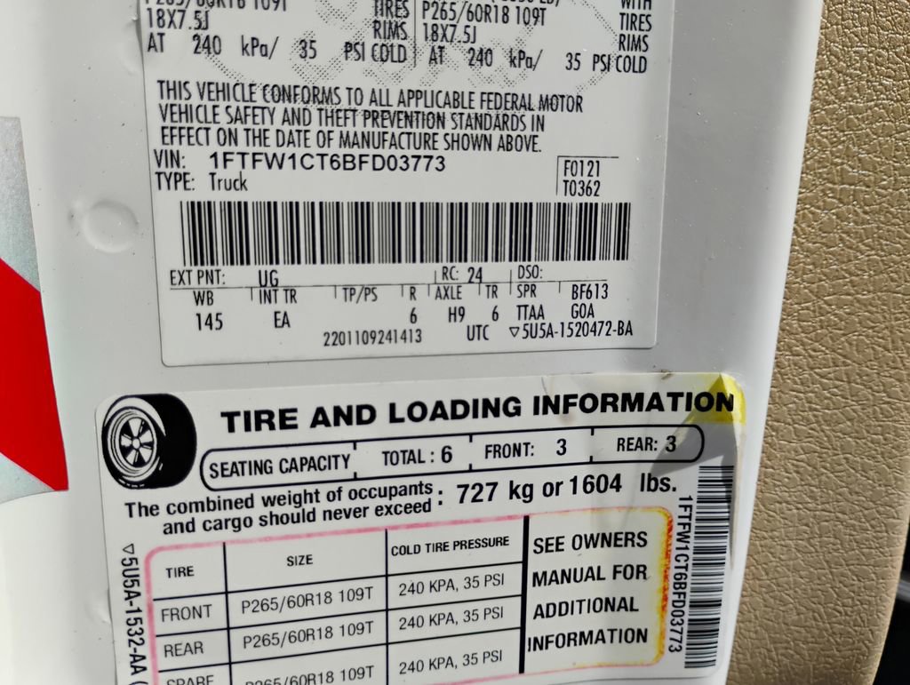 Used 2011 Ford F150 Lariat w/ Lariat Plus Pkg image 38