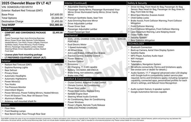 Certified 2025 Chevrolet Blazer EV LT AWD/4WD image 24