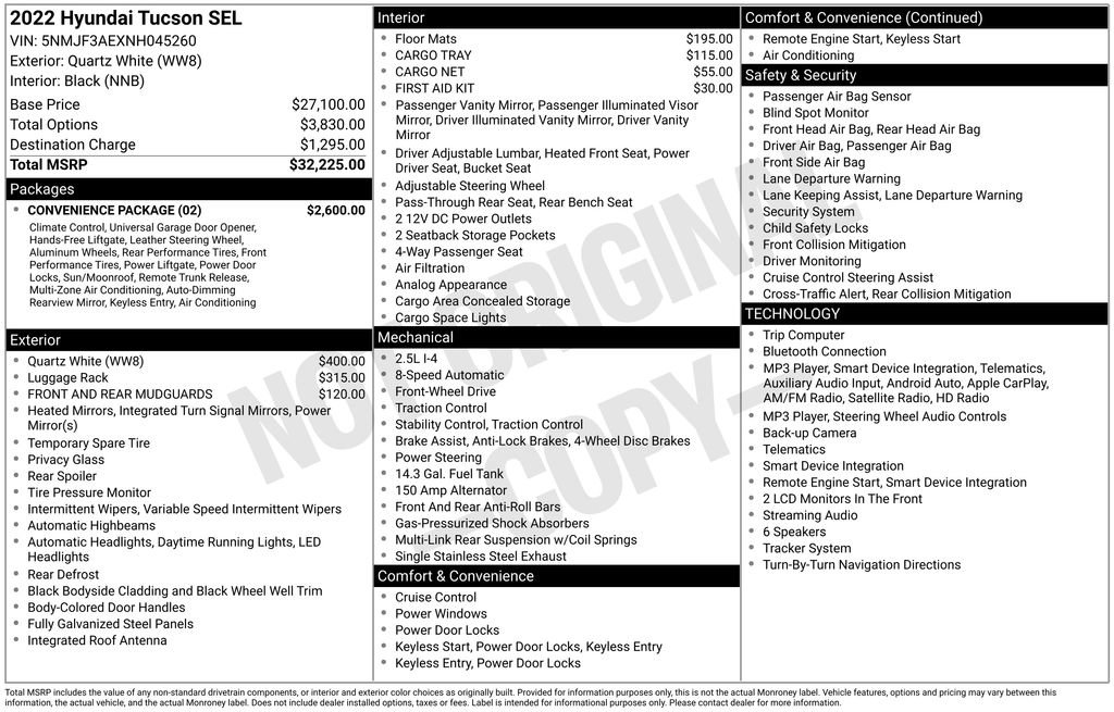 Used 2022 Hyundai Tucson SEL w/ Convenience Package FWD image 4