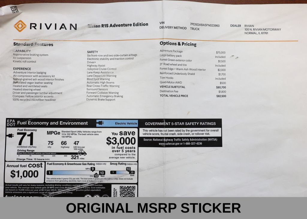 Used 2023 Rivian R1S Adventure AWD/4WD image 50