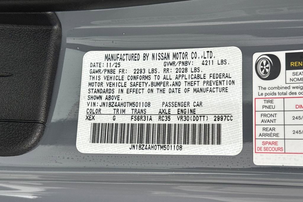 New 2026 Nissan Z Sport image 19