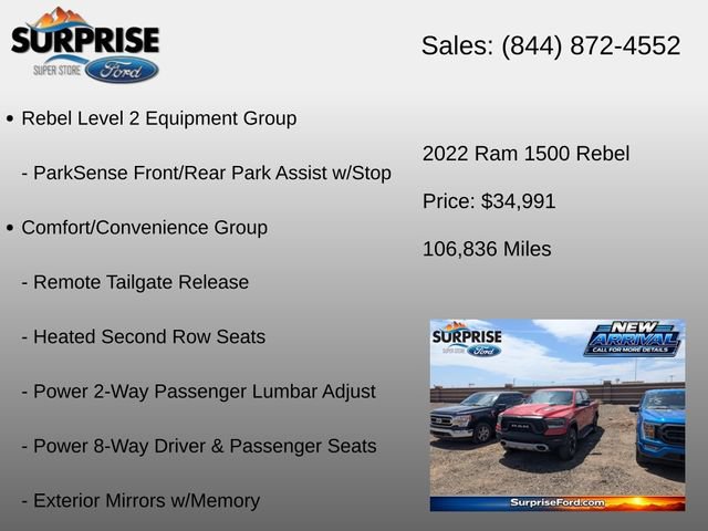 Used 2022 RAM 1500 Rebel w/ Rebel Level 2 Equipment Group AWD/4WD image 20