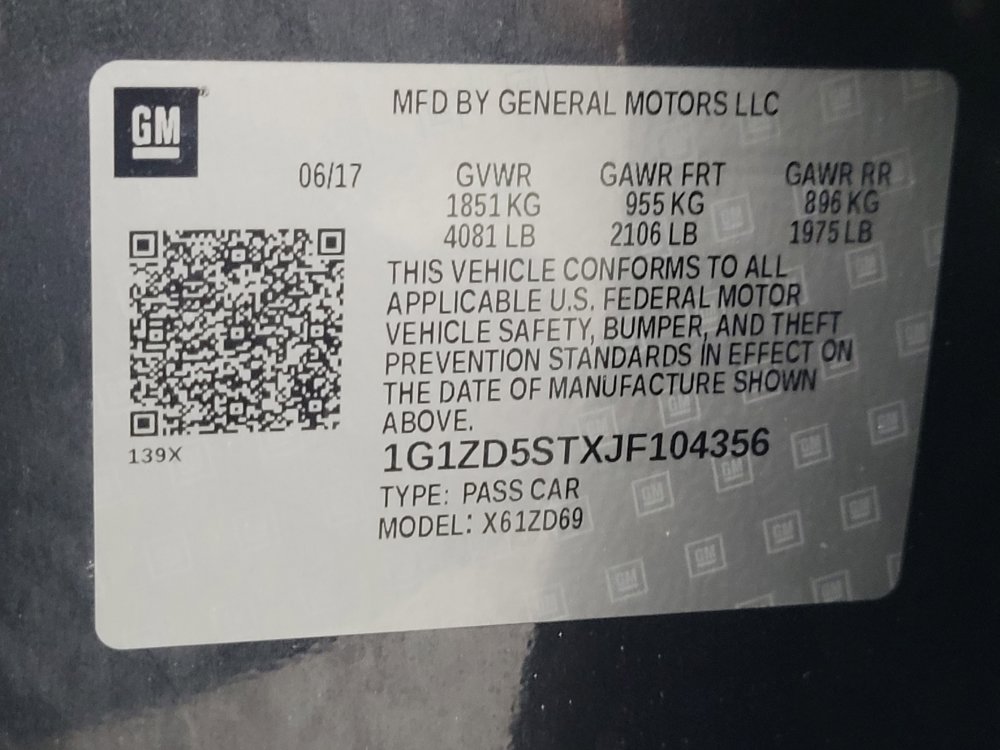 Used 2018 Chevrolet Malibu LT w/ LPO, Convenience Package 2 FWD image 33