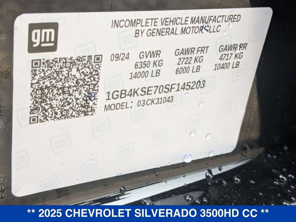 New 2025 Chevrolet Silverado 3500 W/T w/ WT Convenience Package AWD/4WD image 45