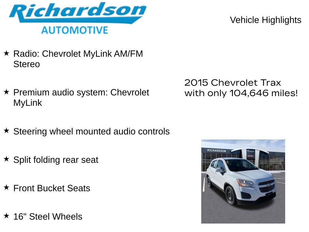 Used 2015 Chevrolet Trax LS image 10