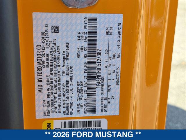 New 2026 Ford Mustang Coupe RWD image 21