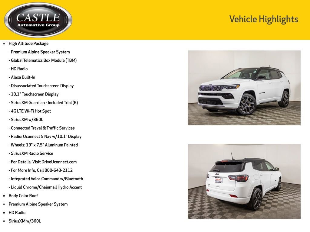 Used 2024 Jeep Compass Limited w/ High Altitude Package image 8
