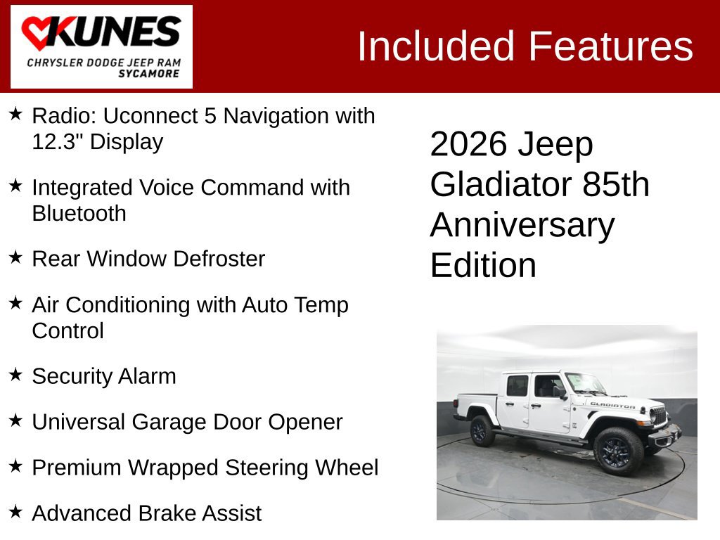 New 2026 Jeep Gladiator Sport AWD/4WD image 3