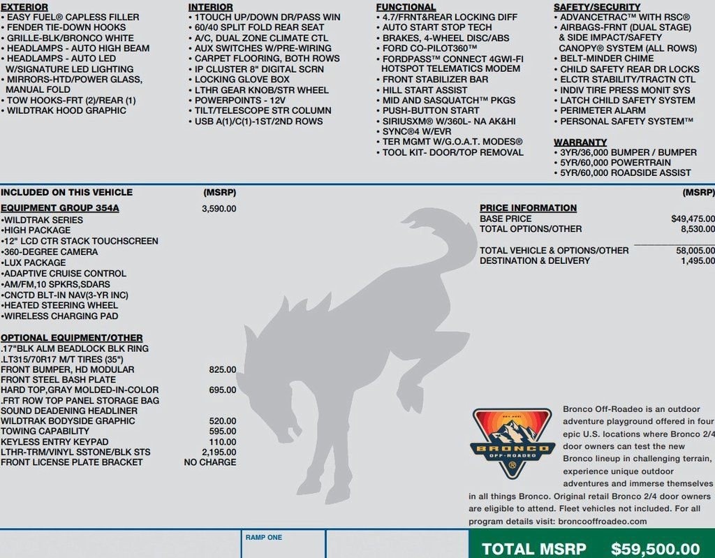 Used 2022 Ford Bronco Wildtrak image 2