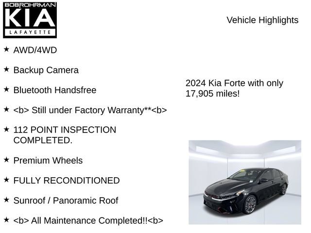 Used 2024 Kia Forte GT w/ GT2 Package FWD image 7