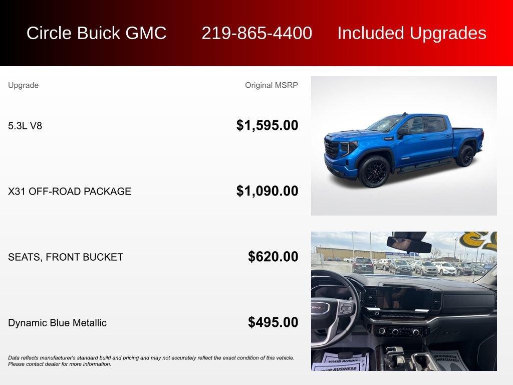 Used 2023 GMC Sierra 1500 Elevation w/ X31 Off-Road Package AWD/4WD image 3