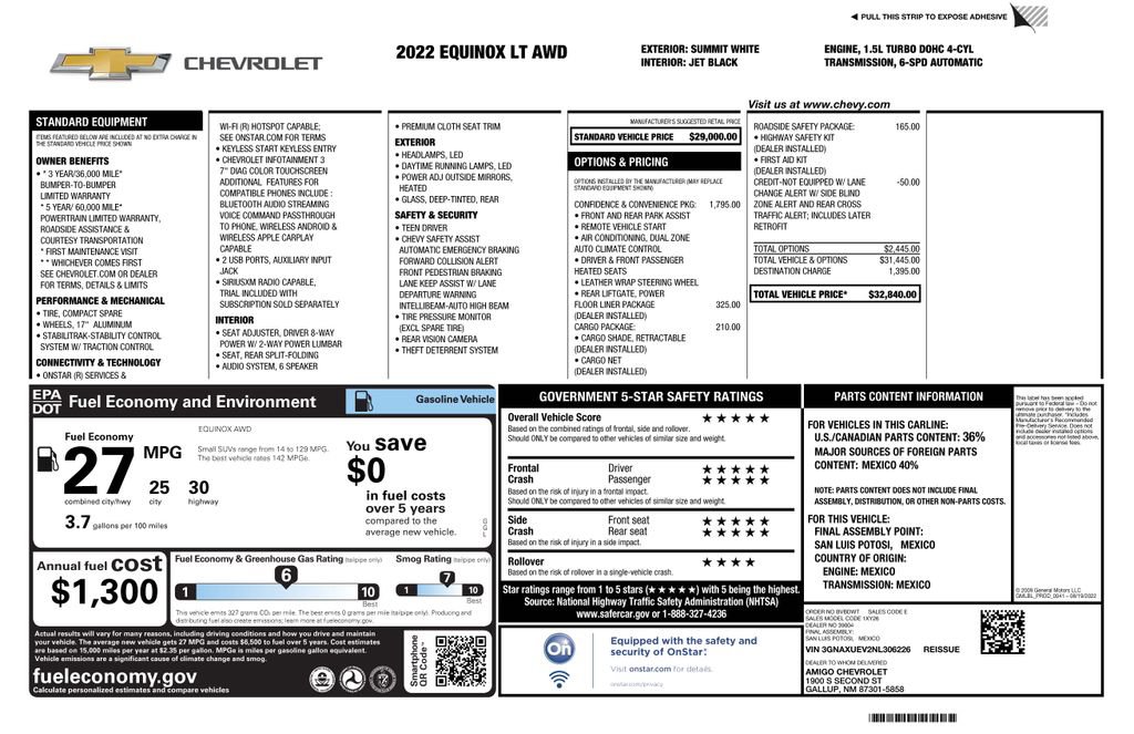 Used 2022 Chevrolet Equinox LT image 2