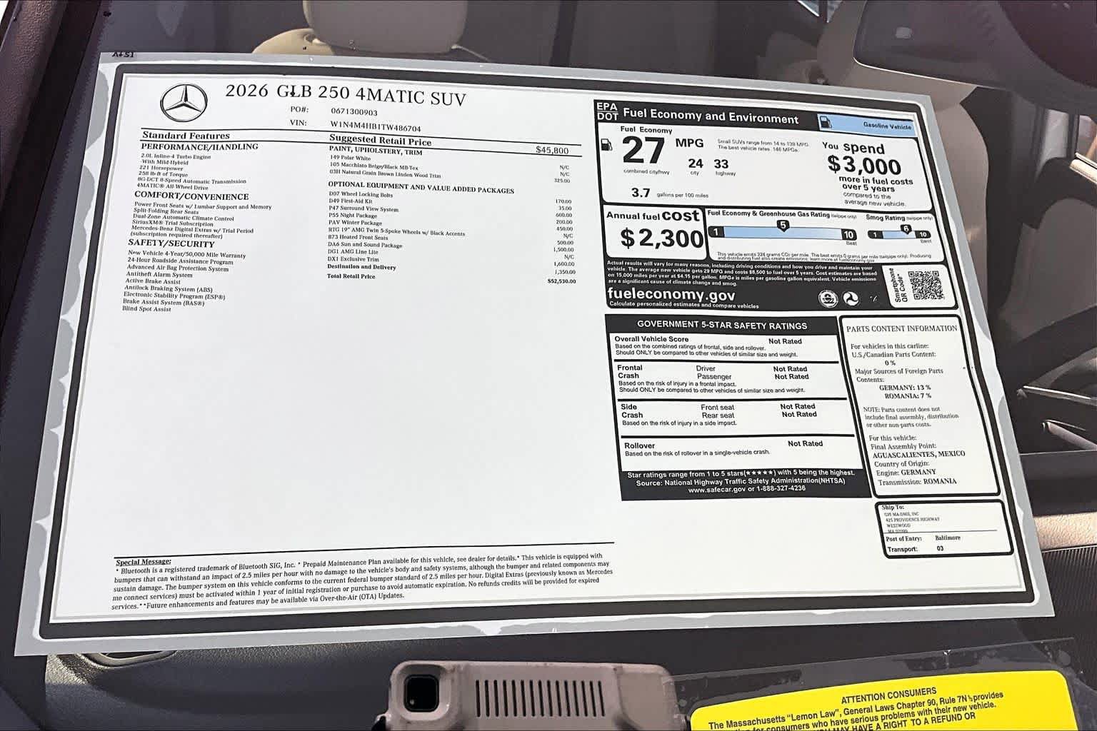 New 2026 Mercedes-Benz GLB 250 4MATIC image 18