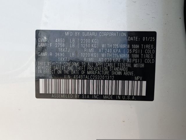 Certified 2025 Subaru Outback Onyx Edition w/ Popular Package #2 AWD/4WD image 31