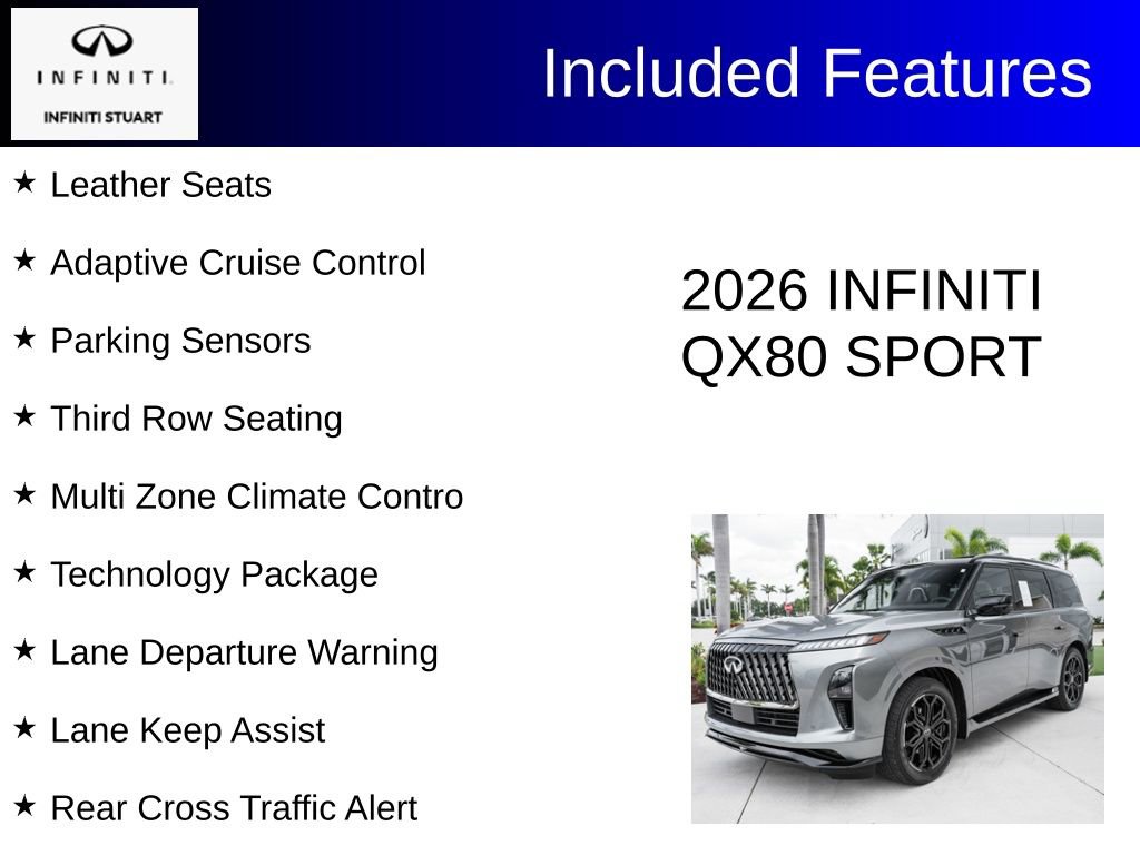 Certified 2026 INFINITI QX80 4WD w/ Sport Exterior Package image 4