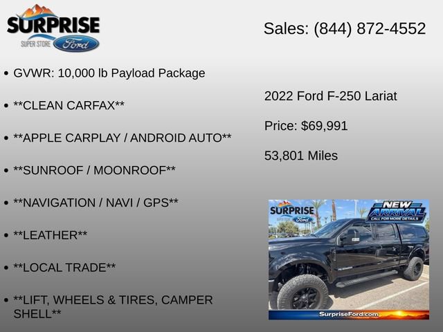 Used 2022 Ford F250 Lariat w/ Black Appearance Package AWD/4WD image 19