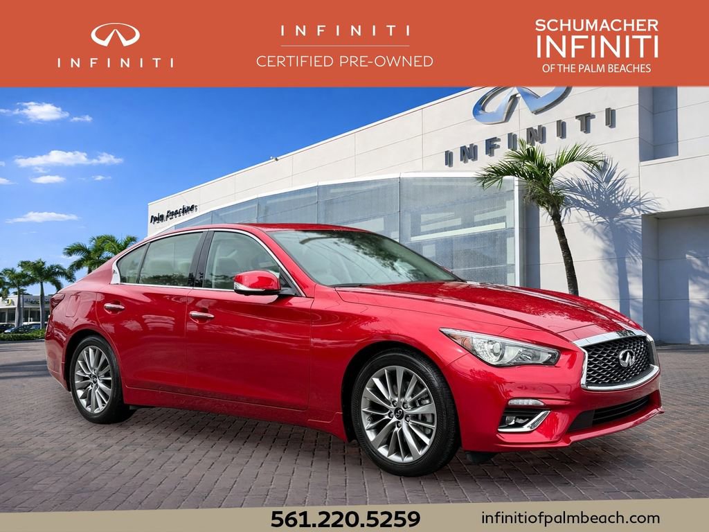 Used 2023 INFINITI Q50 Luxe w/ Cargo Package RWD image 1