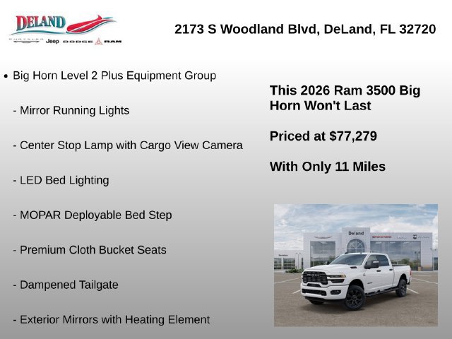 New 2026 RAM 3500 Big Horn AWD/4WD image 37