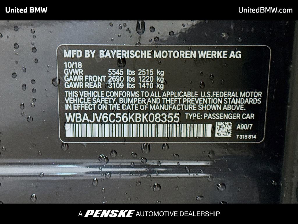 Used 2019 BMW 640i Gran Turismo xDrive AWD/4WD image 15