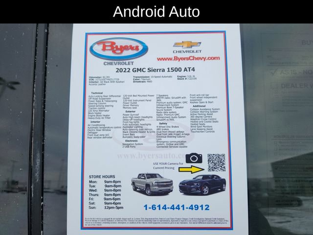 Used 2022 GMC Sierra 1500 AT4 w/ Technology Package image 13