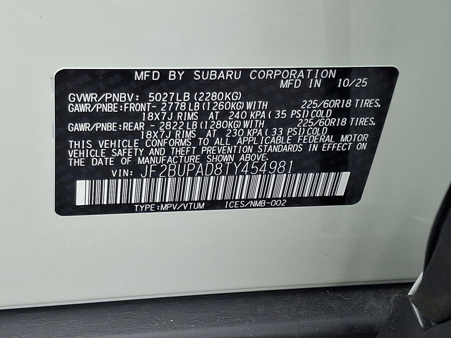 New 2026 Subaru Outback Premium image 11