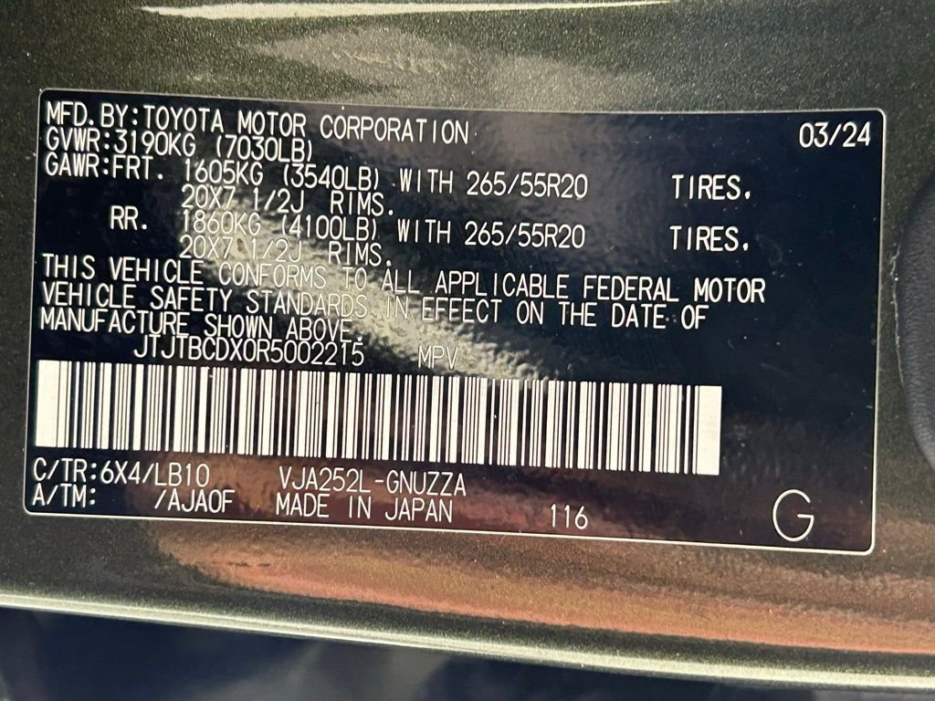 Used 2024 Lexus GX 550 w/ Accessory Package (2T) AWD/4WD image 44