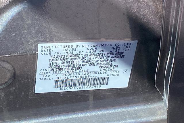 New 2025 Nissan Versa SV w/ Trunk Package FWD image 25