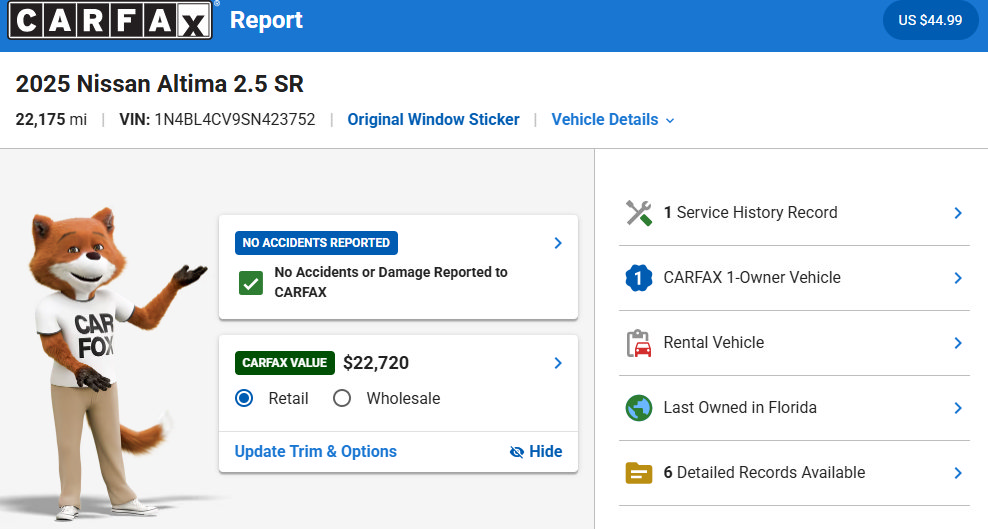 Used 2025 Nissan Altima 2.5 SR FWD image 32