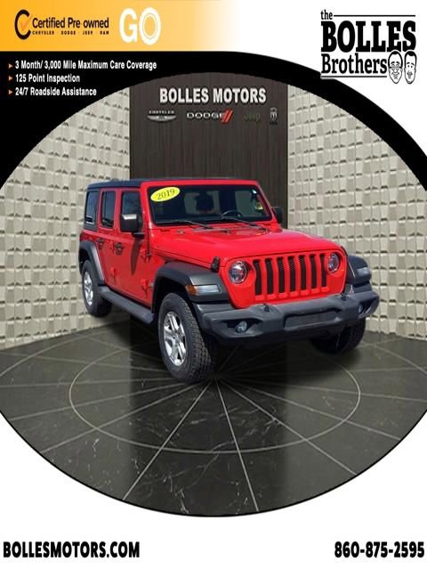Certified 2019 Jeep Wrangler Unlimited Sport S AWD/4WD image 1