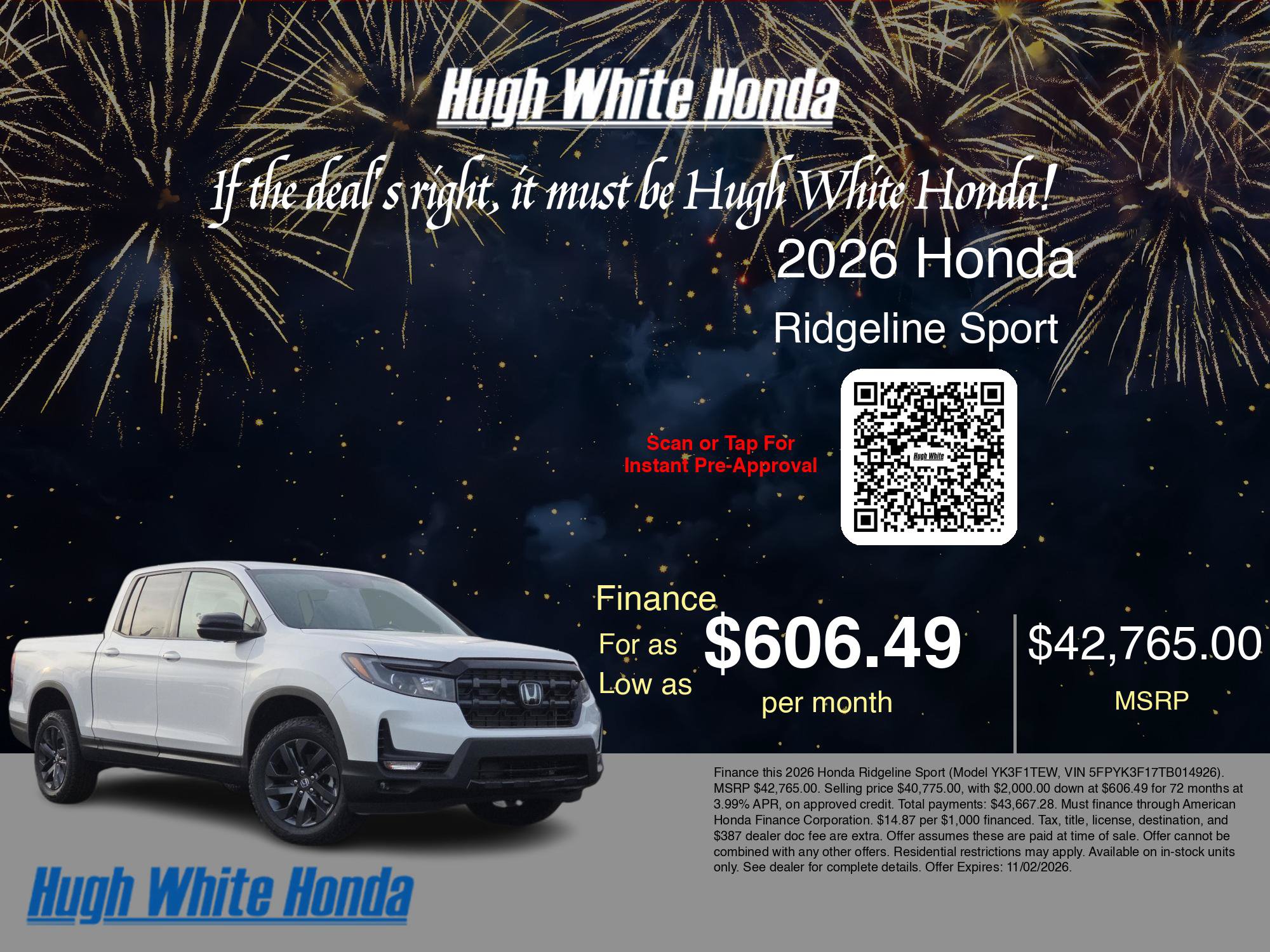 New 2026 Honda Ridgeline Sport image 33