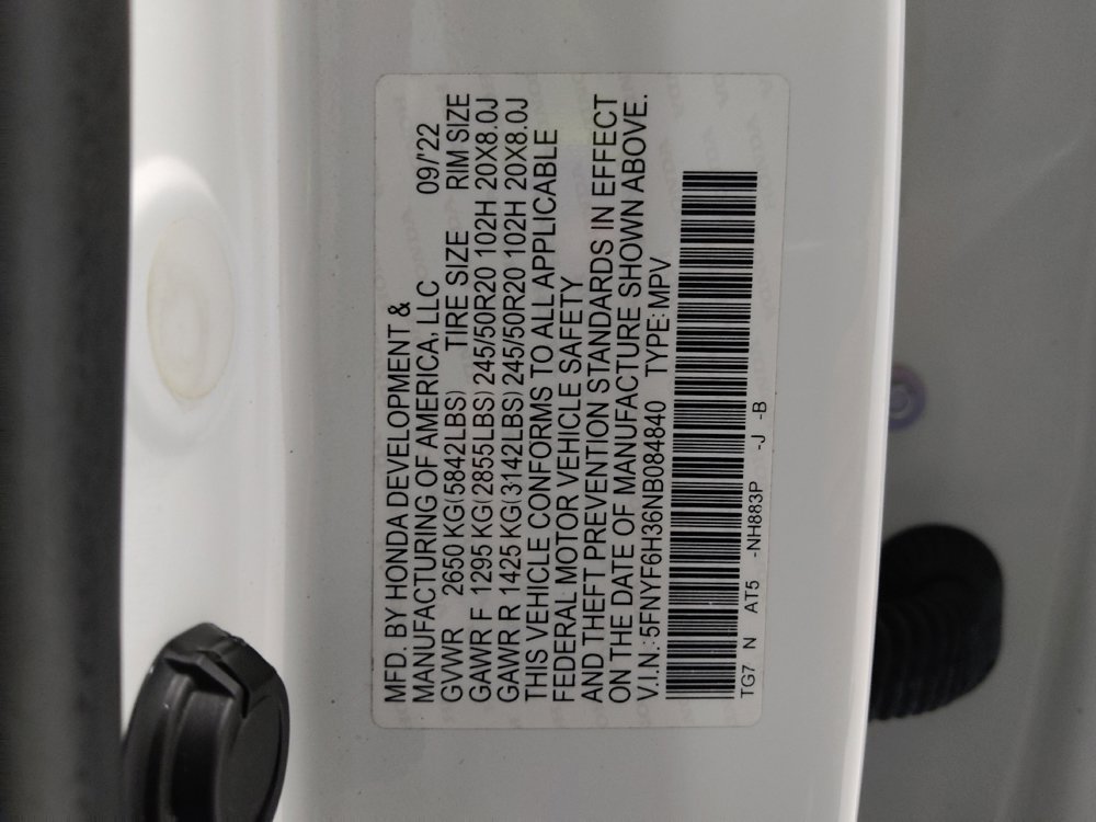 Used 2022 Honda Pilot Sport image 33