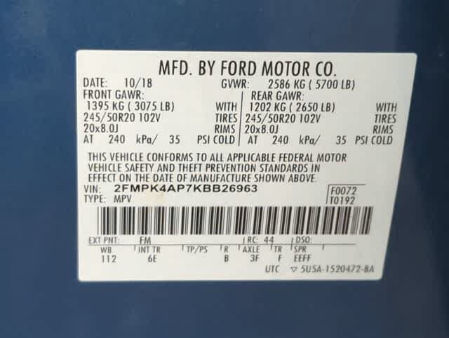 Used 2019 Ford Edge ST w/ Equipment Group 401A AWD/4WD image 38