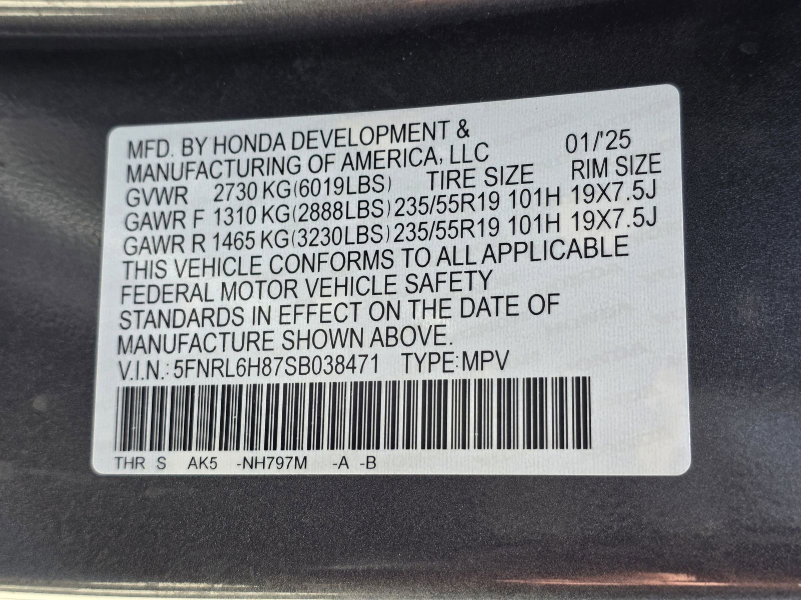 Used 2025 Honda Odyssey Touring image 32