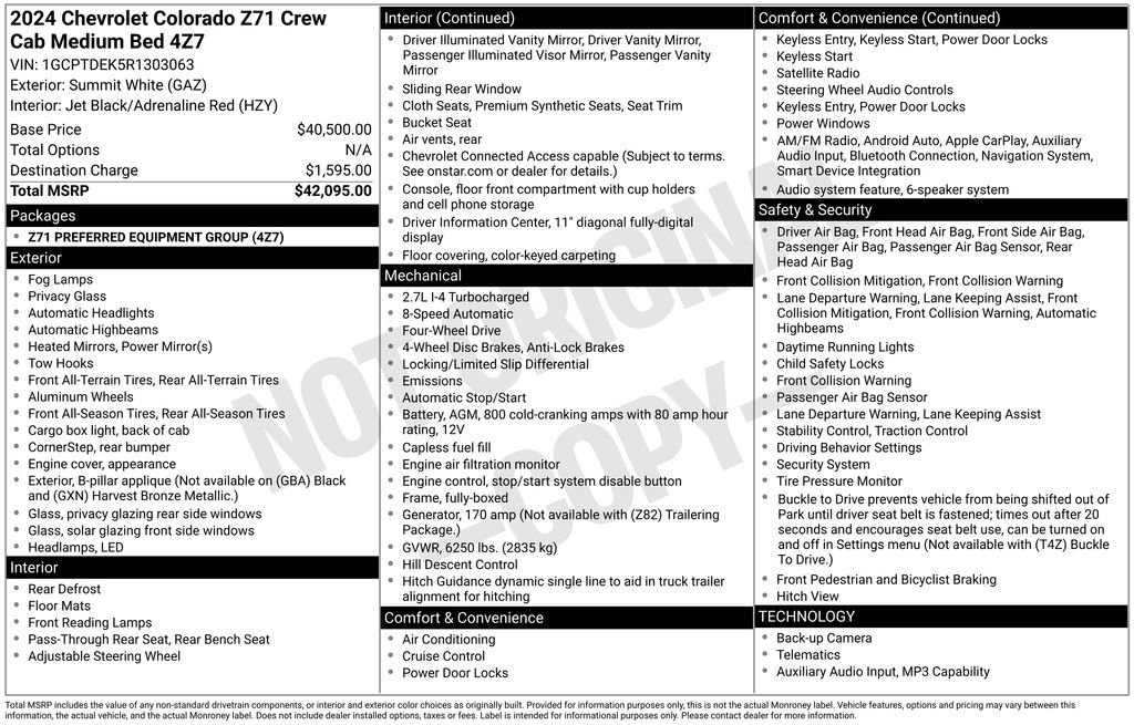 Used 2024 Chevrolet Colorado Z71 AWD/4WD image 9