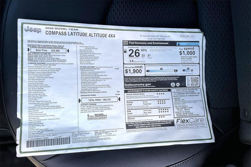 New 2026 Jeep Compass Latitude image 14