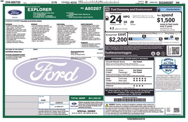 Used 2025 Ford Explorer Active RWD image 2