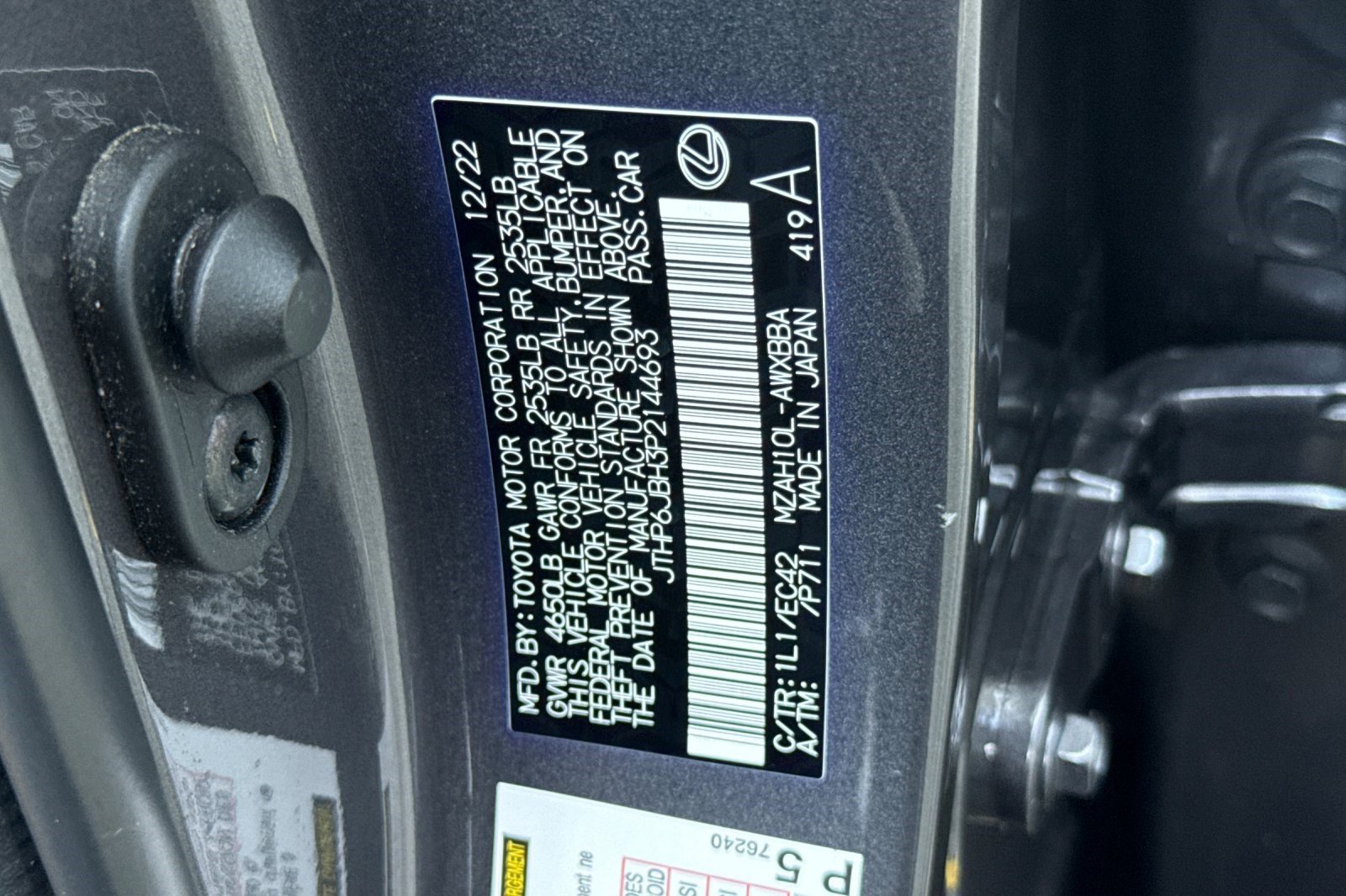 Certified 2023 Lexus UX 250h FWD w/ Premium Package image 38