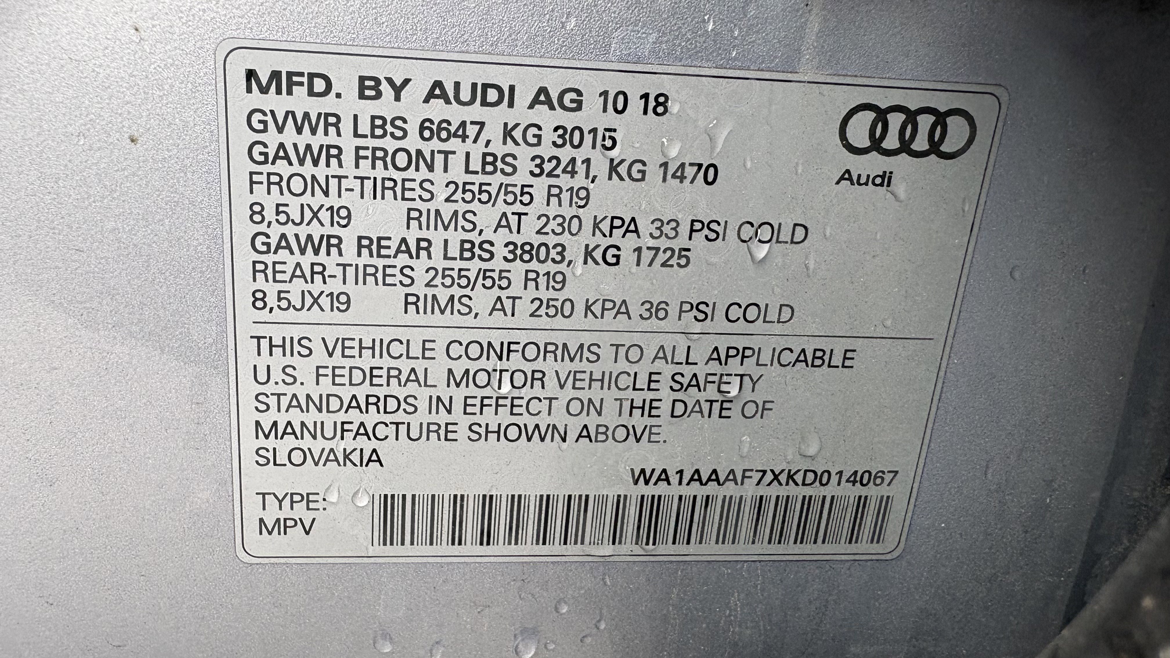 Used 2019 Audi Q7 3.0T Premium w/ Convenience Package AWD/4WD image 16