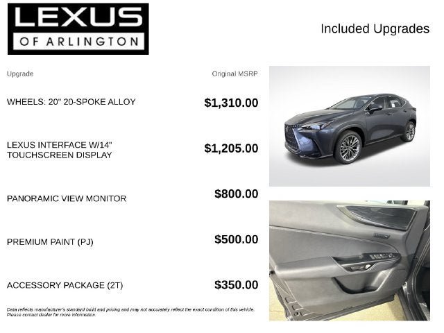 New 2026 Lexus NX 350 AWD w/ Accessory Package (2T) image 4