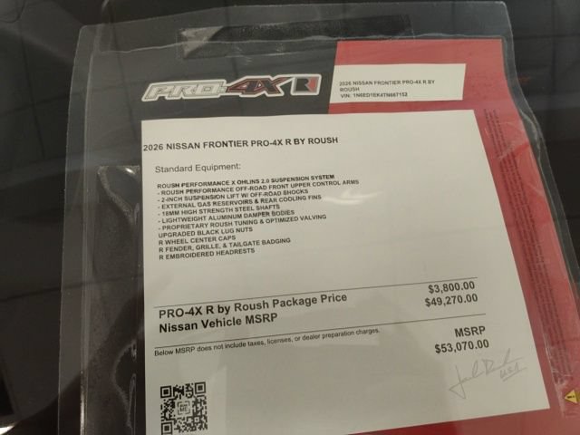 New 2026 Nissan Frontier PRO-4X w/ Pro Premium Package AWD/4WD image 21