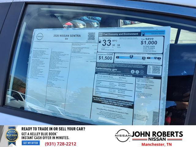 New 2026 Nissan Sentra SV w/ Floor Mat Package image 20