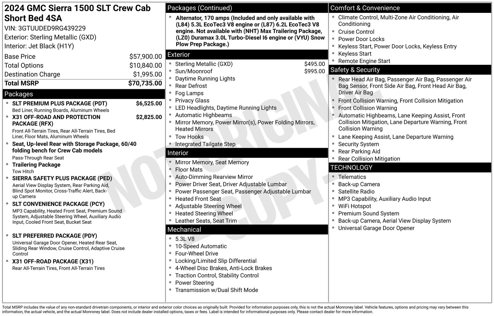 Used 2024 GMC Sierra 1500 SLT w/ SLT Premium Plus Package AWD/4WD image 4