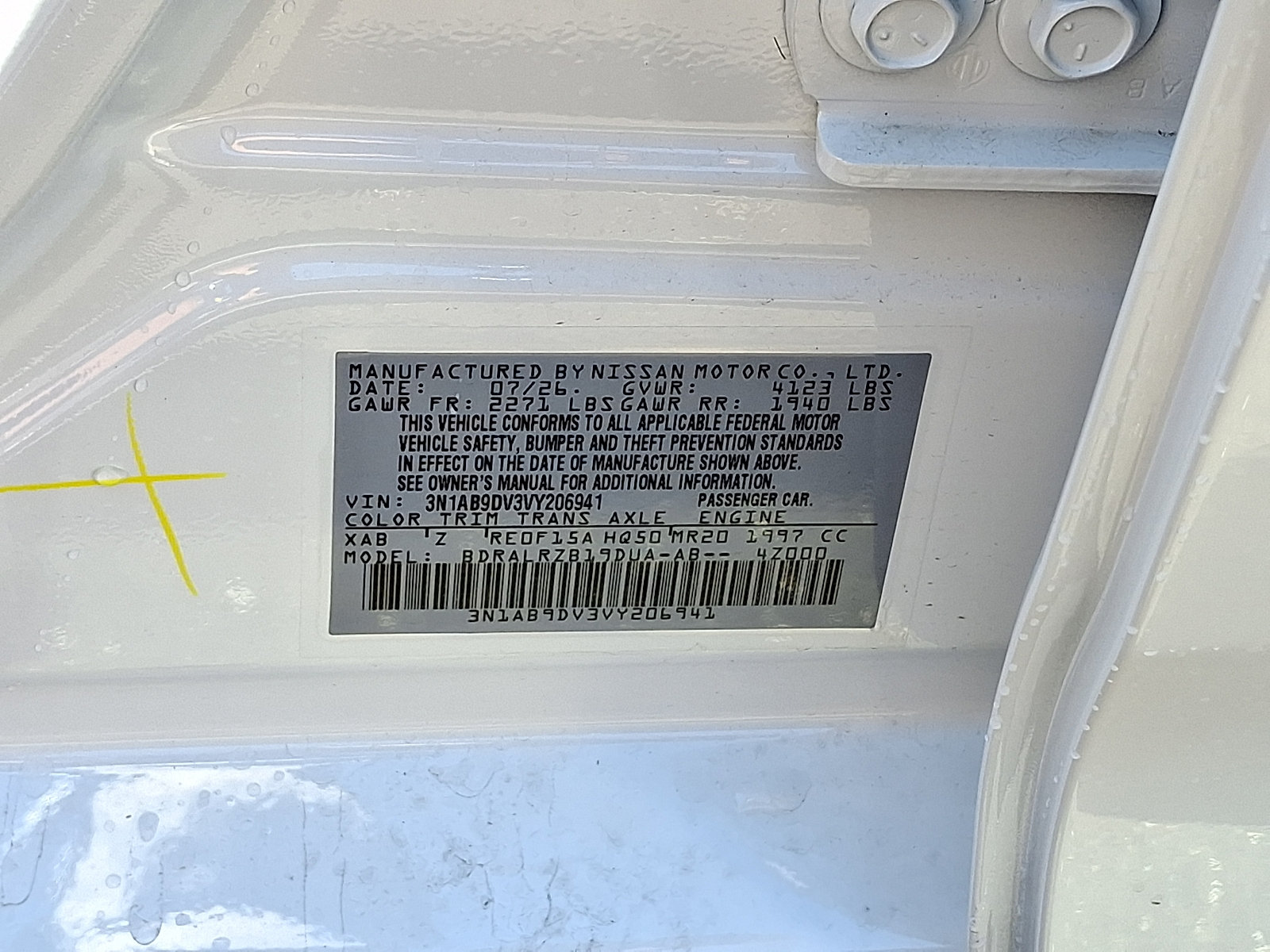 New 2027 Nissan Sentra SR w/ SR All Weather Package FWD image 20