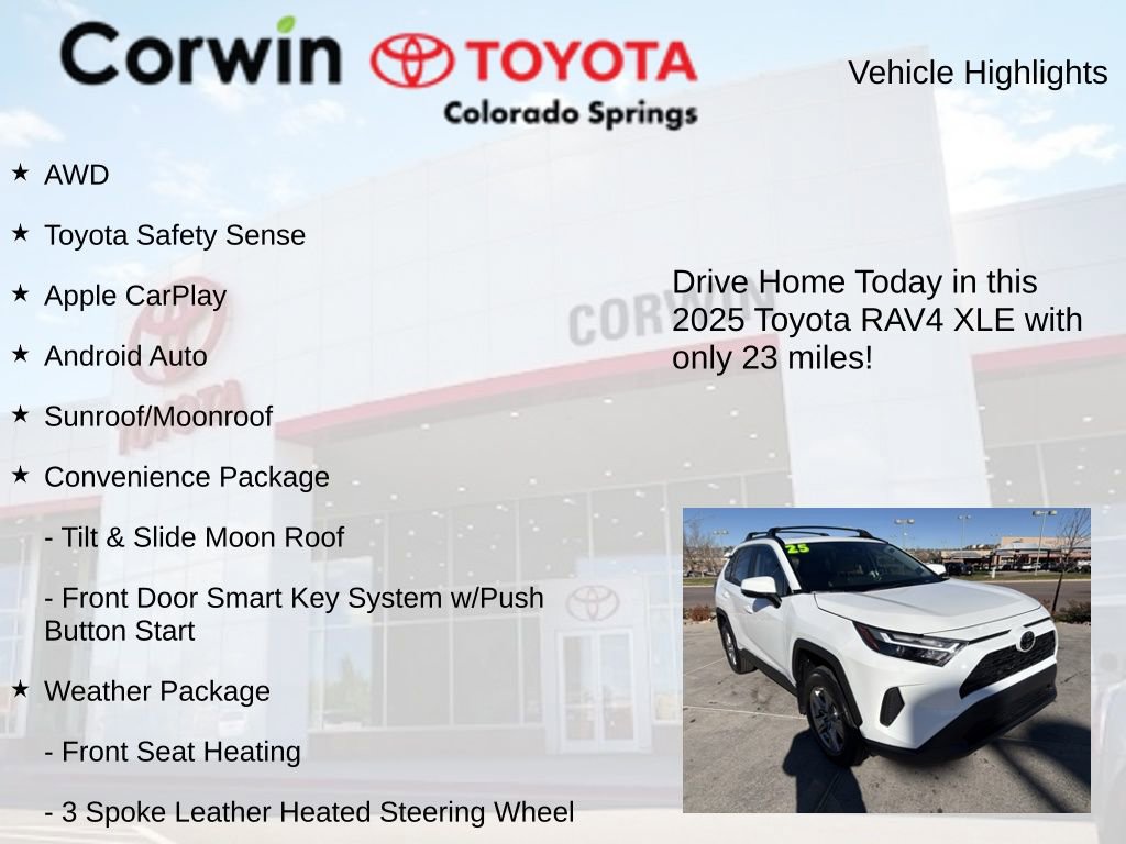 Used 2025 Toyota RAV4 XLE w/ Convenience Package image 7
