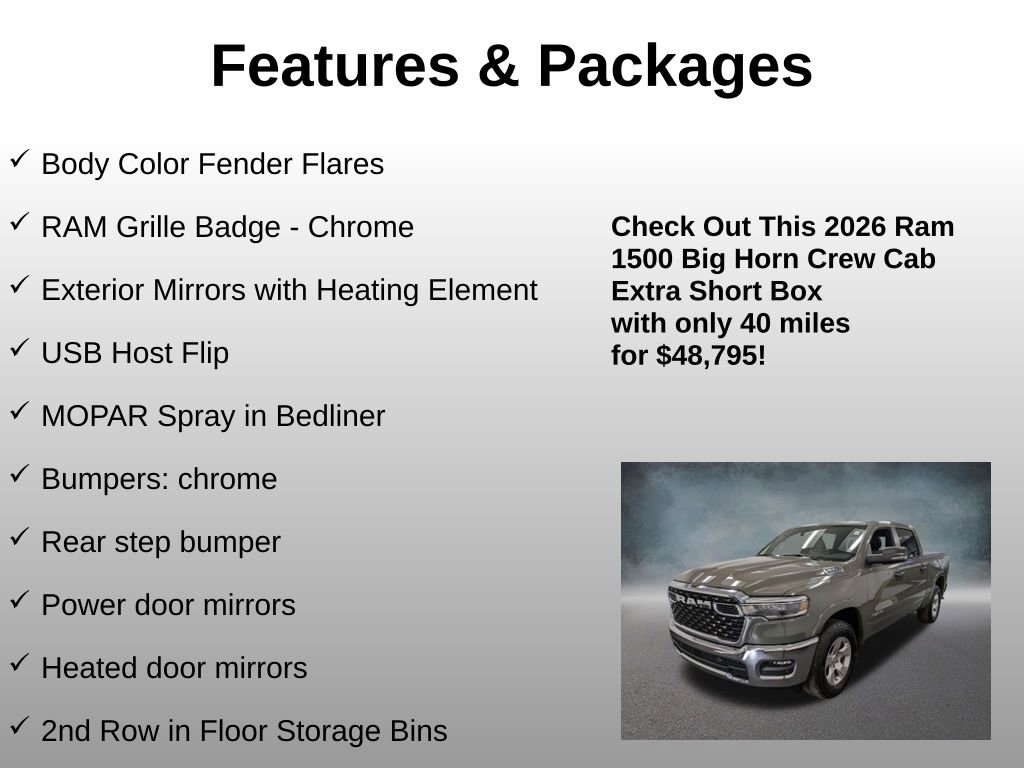 Used 2026 RAM 1500 Big Horn AWD/4WD image 25