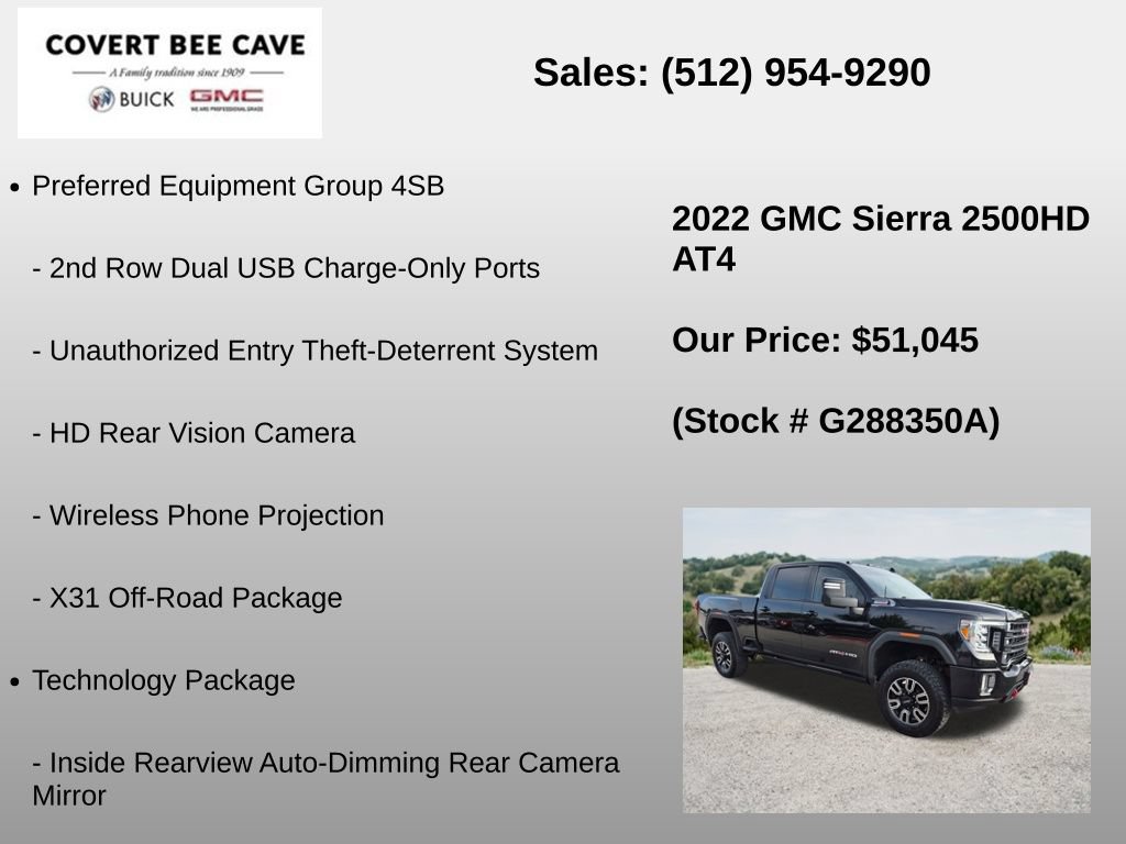 Used 2022 GMC Sierra 2500 AT4 w/ AT4 Premium Plus Package AWD/4WD image 30