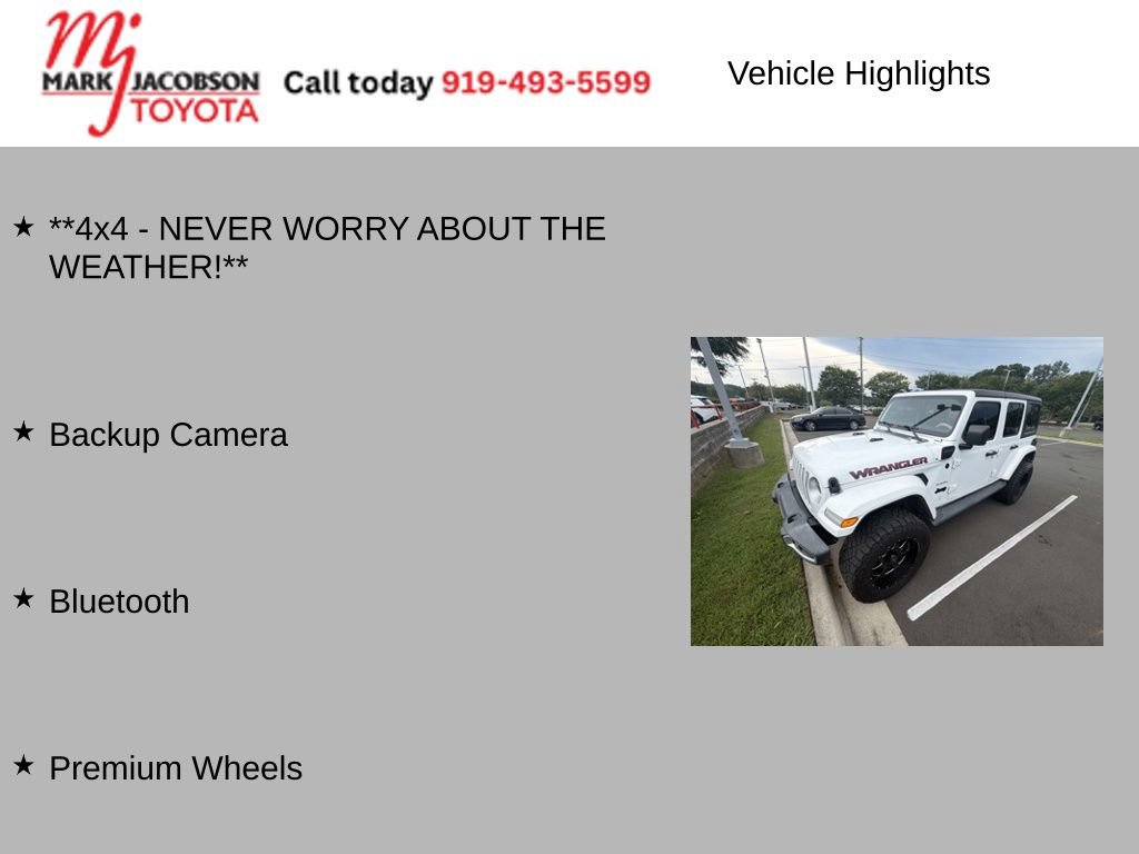 Used 2022 Jeep Wrangler Unlimited Sahara w/ Cold Weather Group AWD/4WD image 5