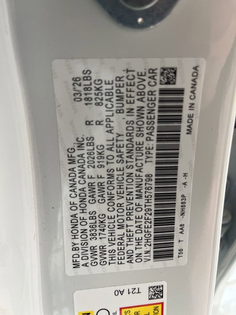 New 2026 Honda Civic LX image 78