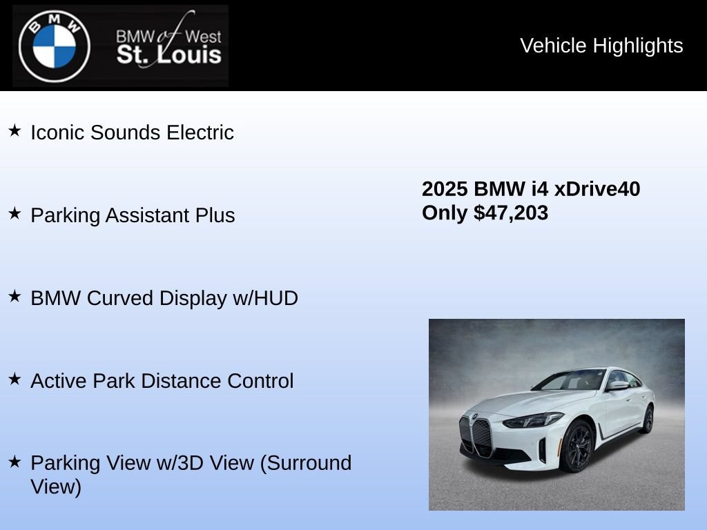 Used 2025 BMW i4 xDrive40i w/ Premium Package AWD/4WD image 16