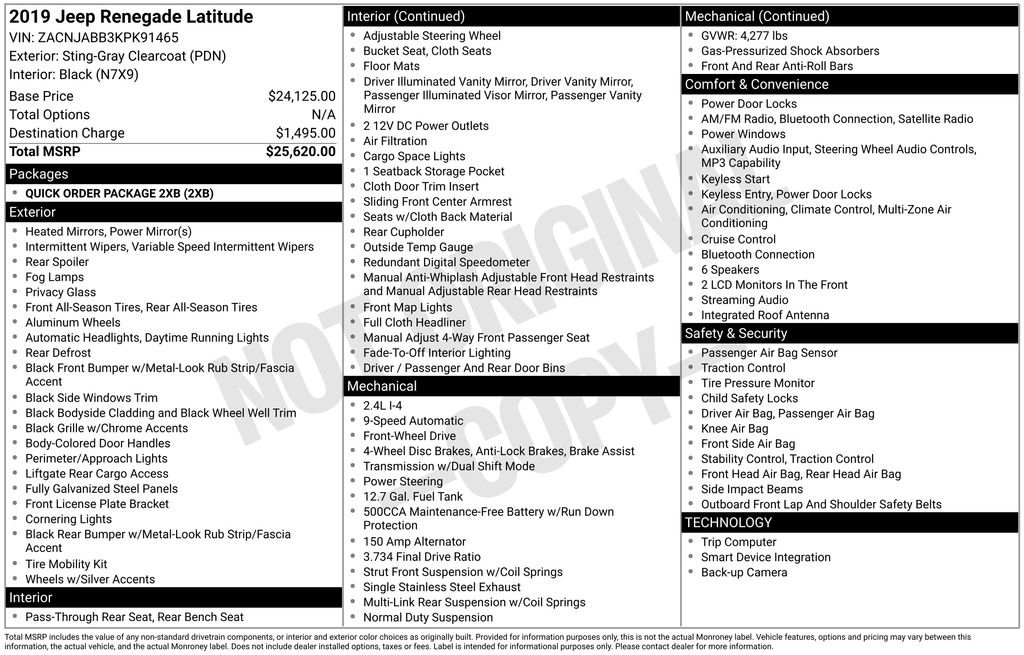 Used 2019 Jeep Renegade Latitude image 5